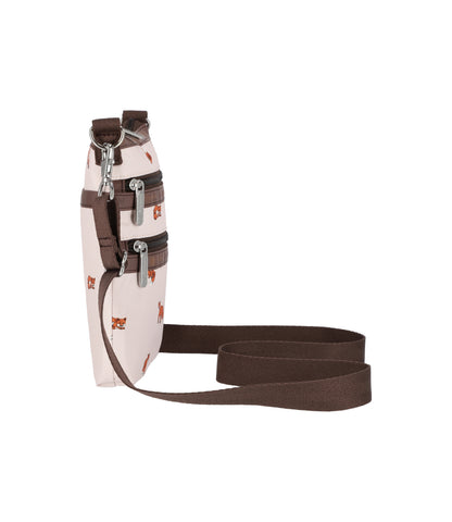 3 Zip Crossbody<br>Dashing Foxes