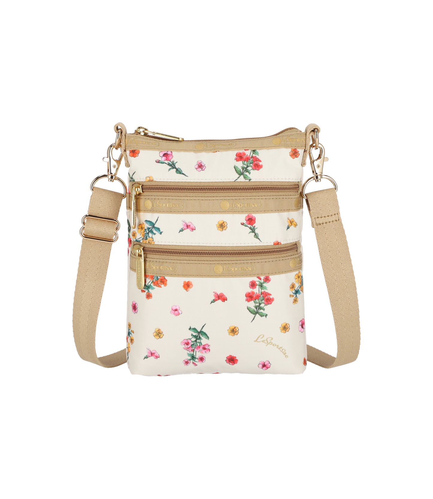 3 Zip Crossbody<br>Dainty Garden