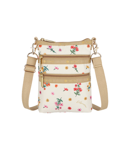 3 Zip Crossbody<br>Dainty Garden