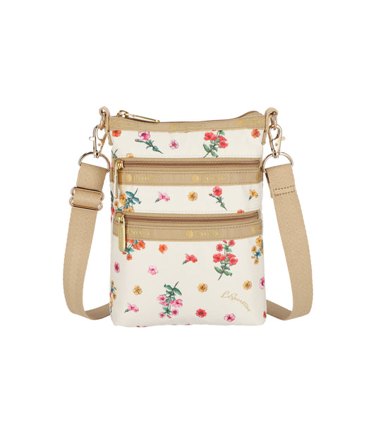 3 Zip Crossbody<br>Dainty Garden