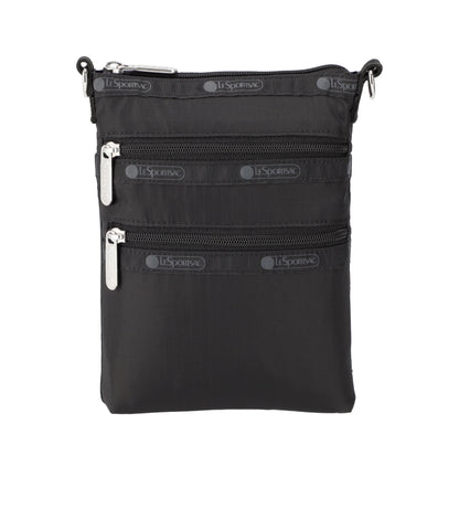 3 Zip Crossbody<br>Recycled Black