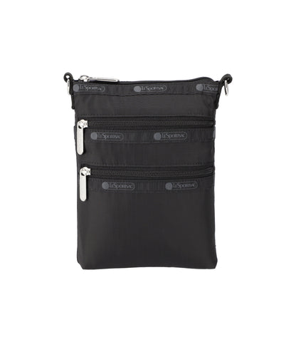 3 Zip Crossbody<br>Recycled Black