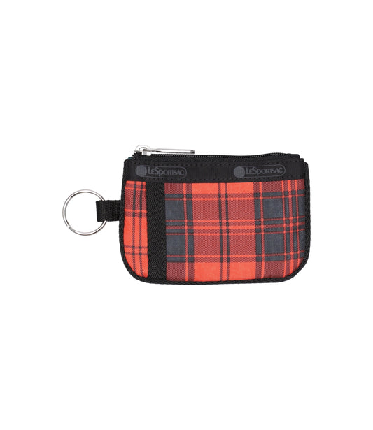 Key Card Holder<br>Red Tartan