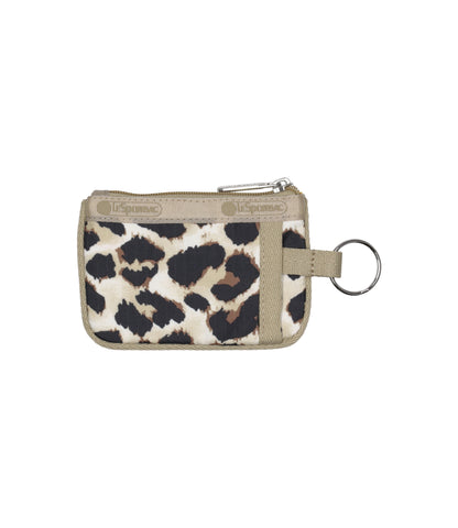 Key Card Holder<br>Flaxen Leopard