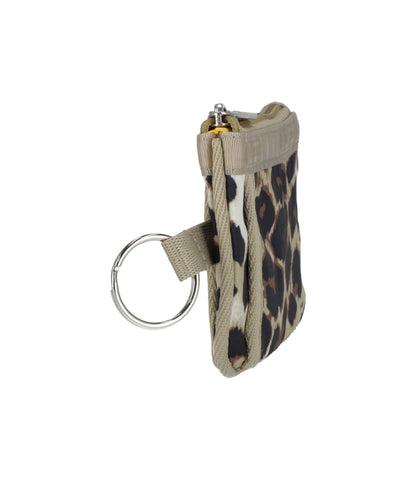 Key Card Holder<br>Flaxen Leopard