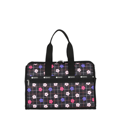 Deluxe Medium Weekender<br>Floral Plaid