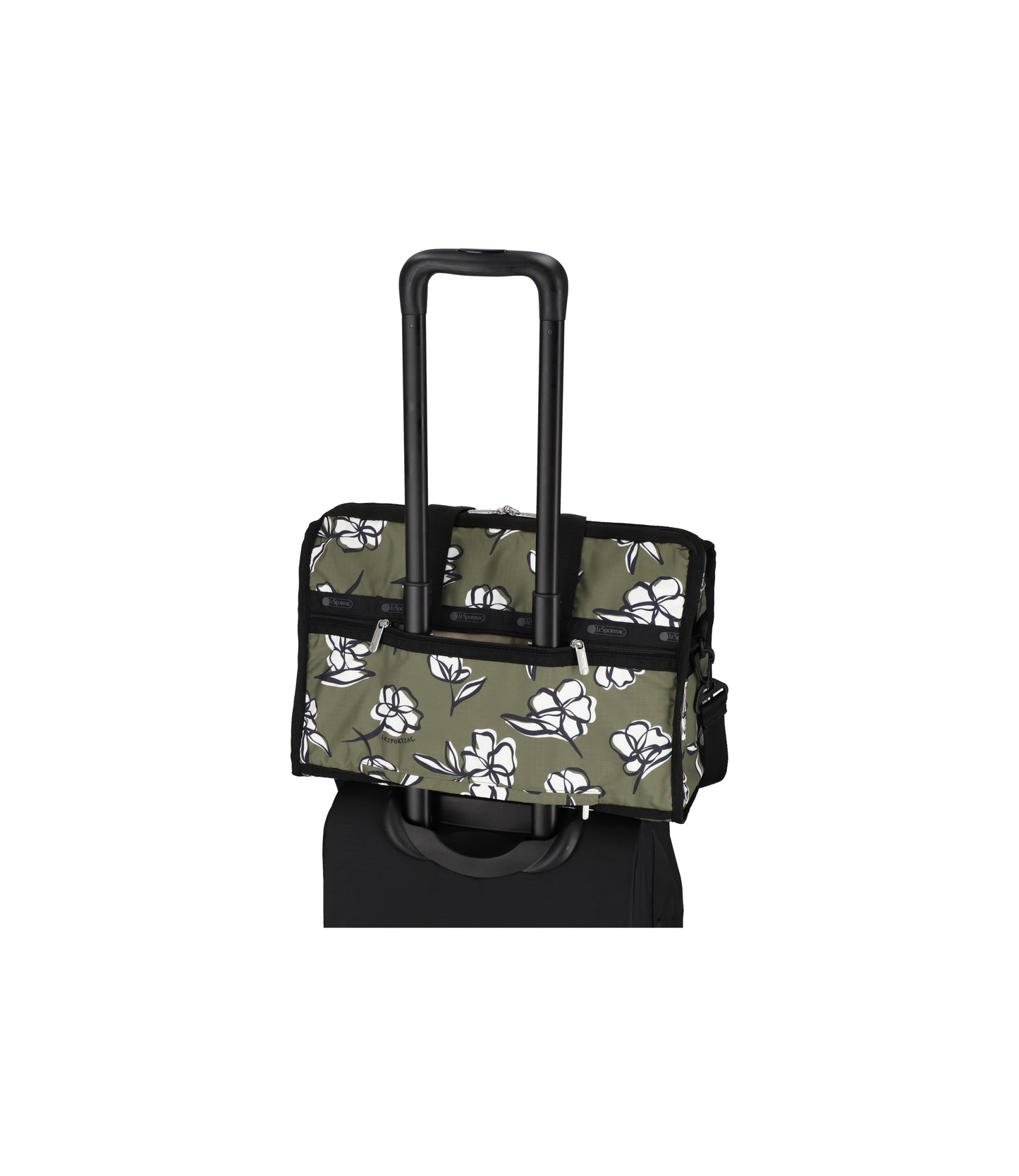 Deluxe Medium Weekender<br>Olive Floral Silhouette