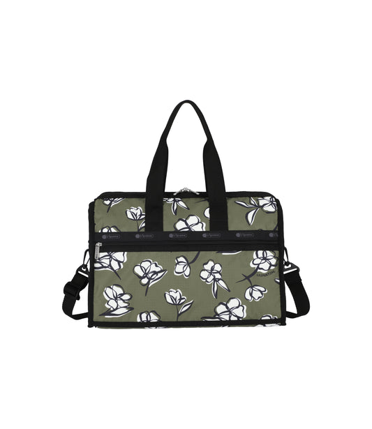 Deluxe Medium Weekender<br>Olive Floral Silhouette