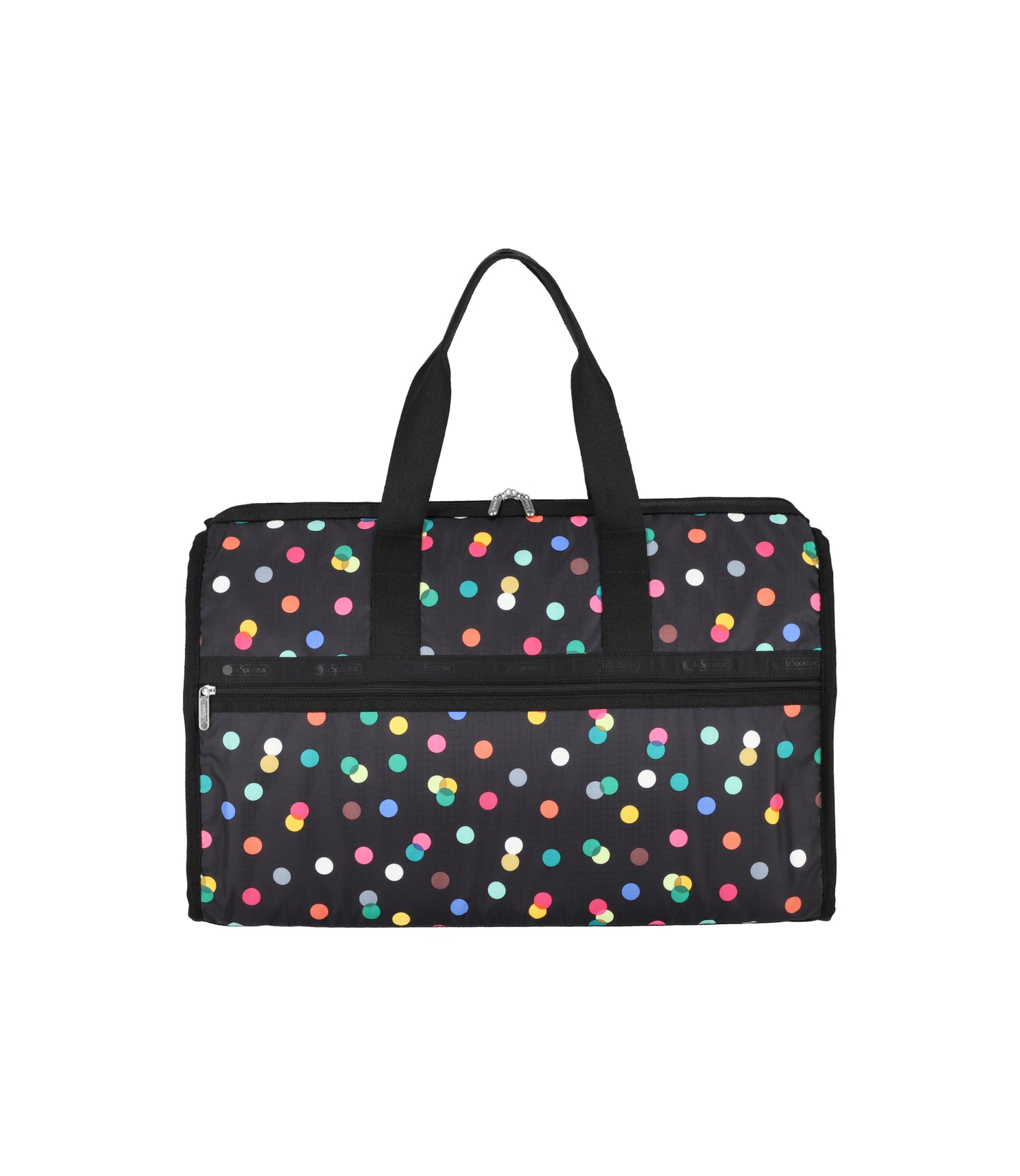 Deluxe Large Weekender<br>Multicolor Dots Black