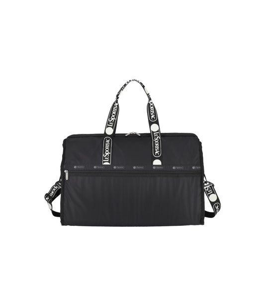 Deluxe Large Weekender<br>Logo Jacquard Black