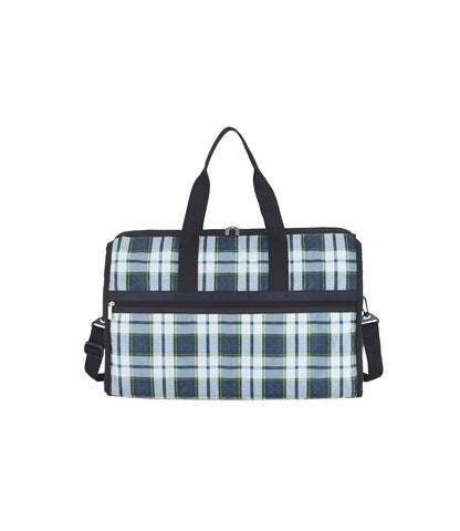 Deluxe Large Weekender<br>Deep Blue Tartan