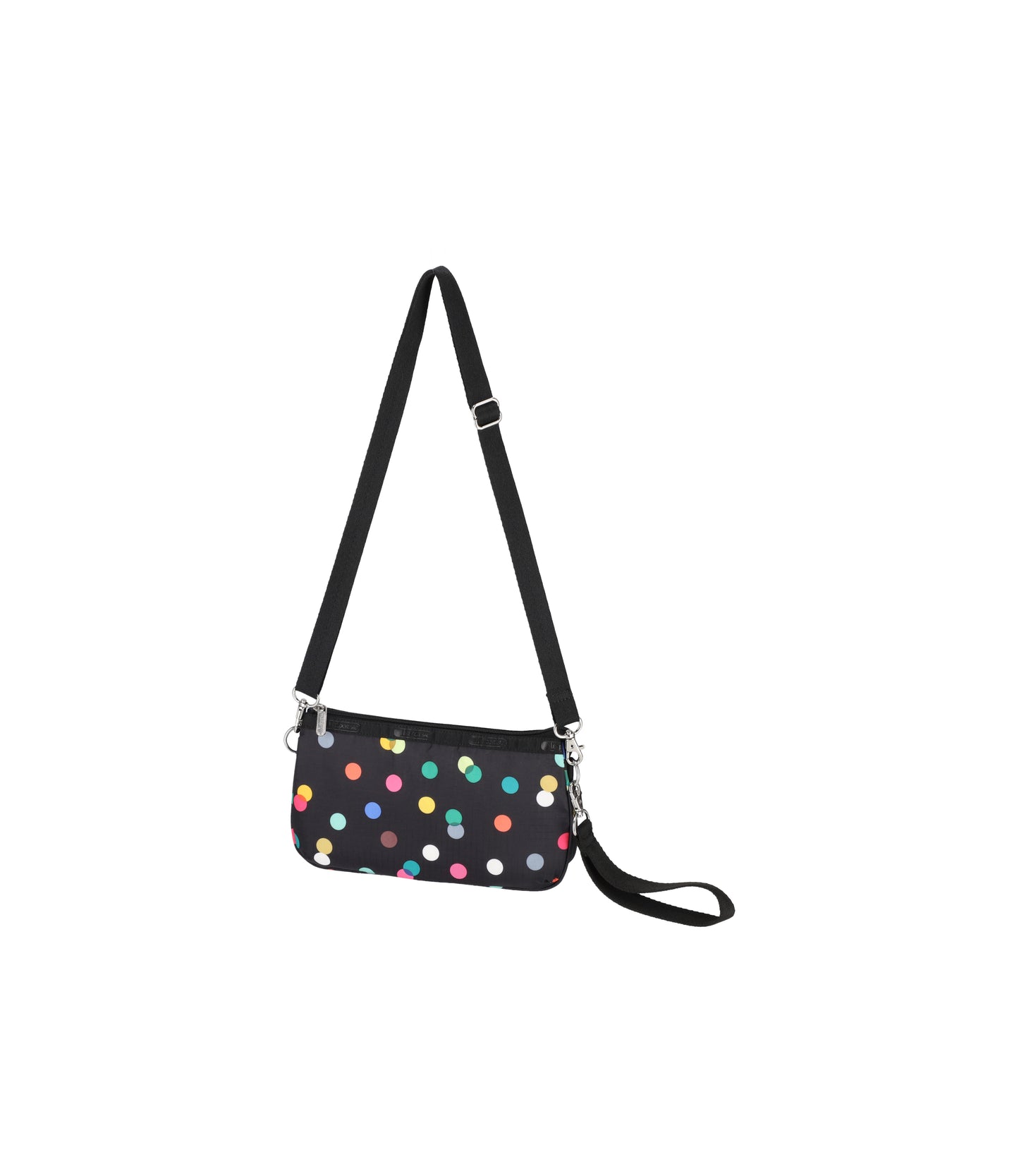 Medium Koko Crossbody<br>Multicolor Dots Black