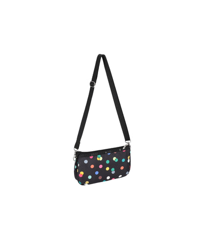 Medium Koko Crossbody<br>Multicolor Dots Black