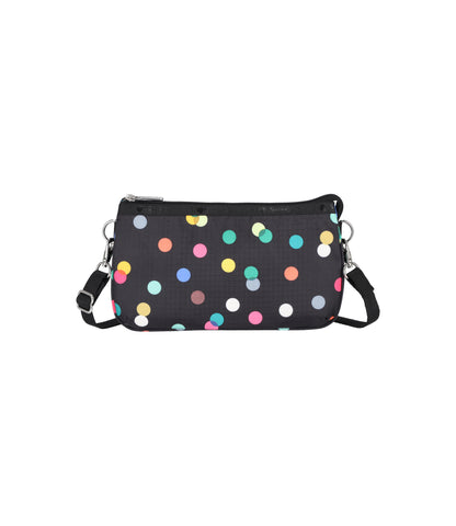 Medium Koko Crossbody<br>Multicolor Dots Black