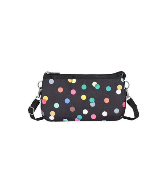 Medium Koko Crossbody<br>Multicolor Dots Black