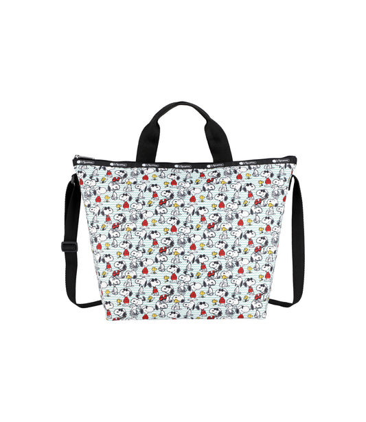 Deluxe Easy Carry Tote<br>Snoopy And Woodstock