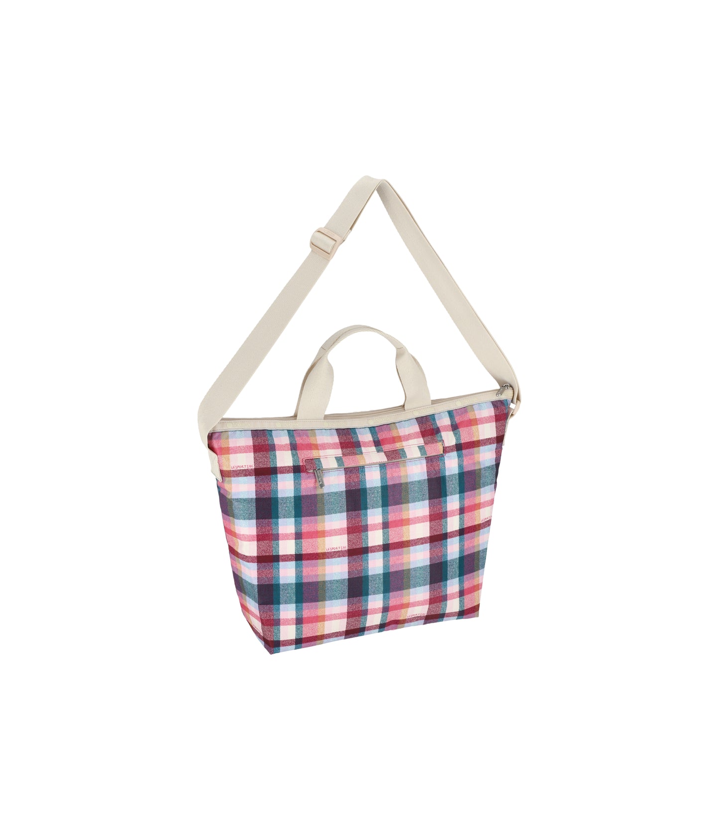 Deluxe Easy Carry Tote<br>Pink Plaid