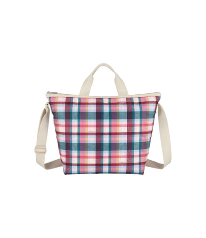 Deluxe Easy Carry Tote<br>Pink Plaid