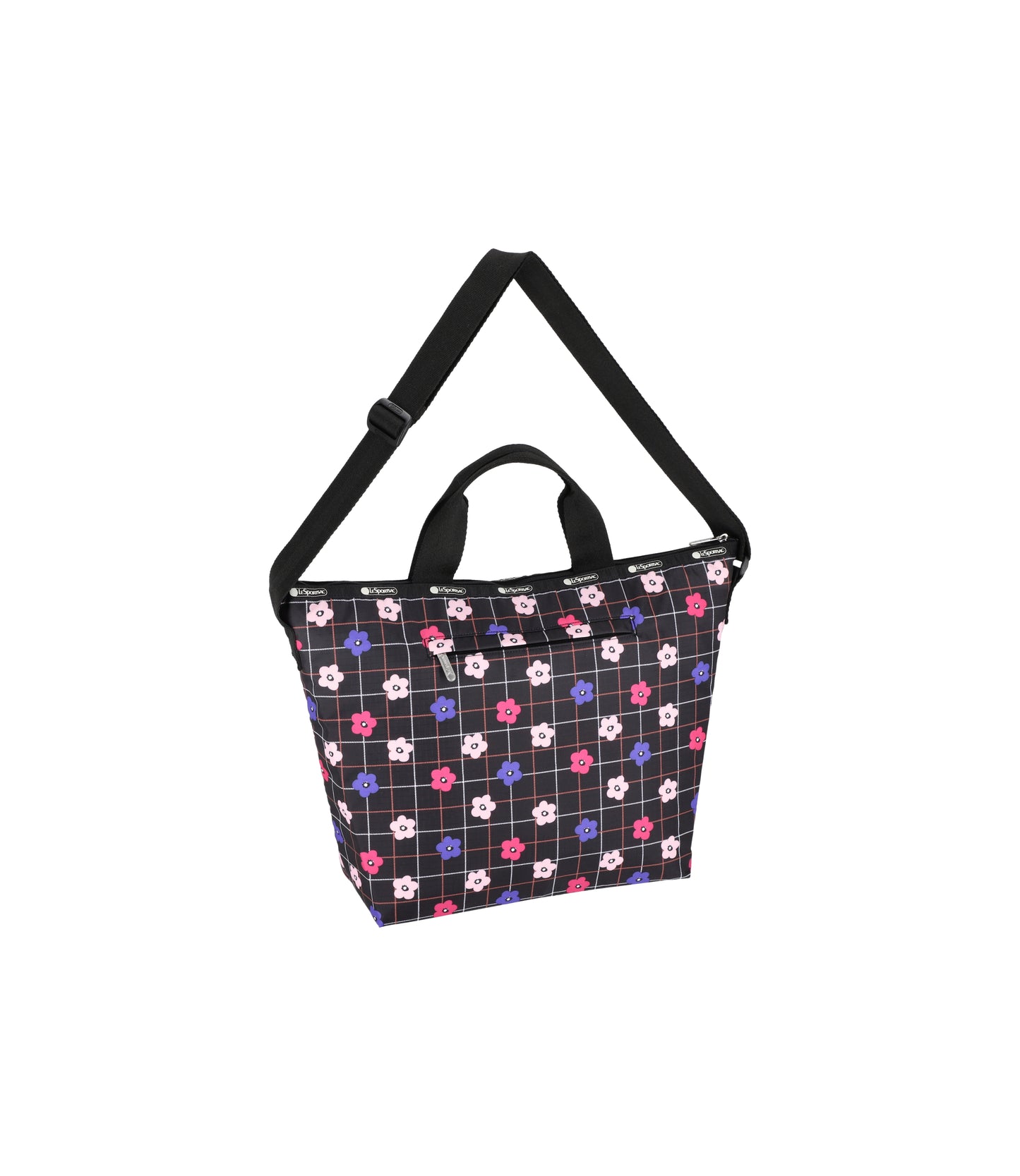 Deluxe Easy Carry Tote<br>Floral Plaid