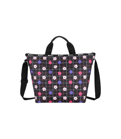 Deluxe Easy Carry Tote<br>Floral Plaid