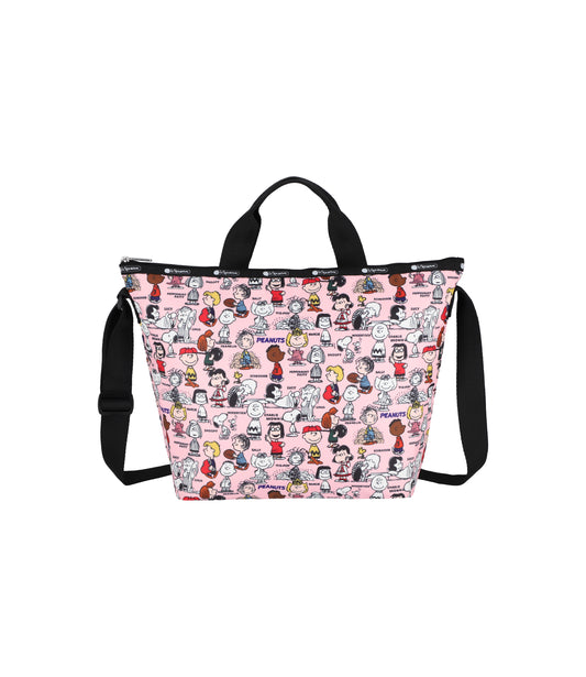 Deluxe Easy Carry Tote<br>Peanuts Gang Pink