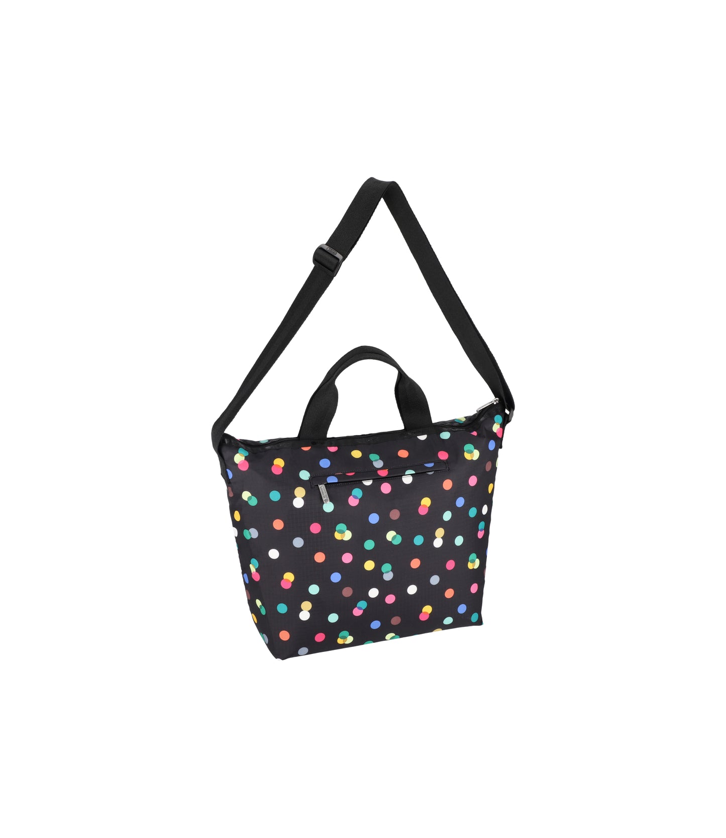 Deluxe Easy Carry Tote<br>Multicolor Dots Black