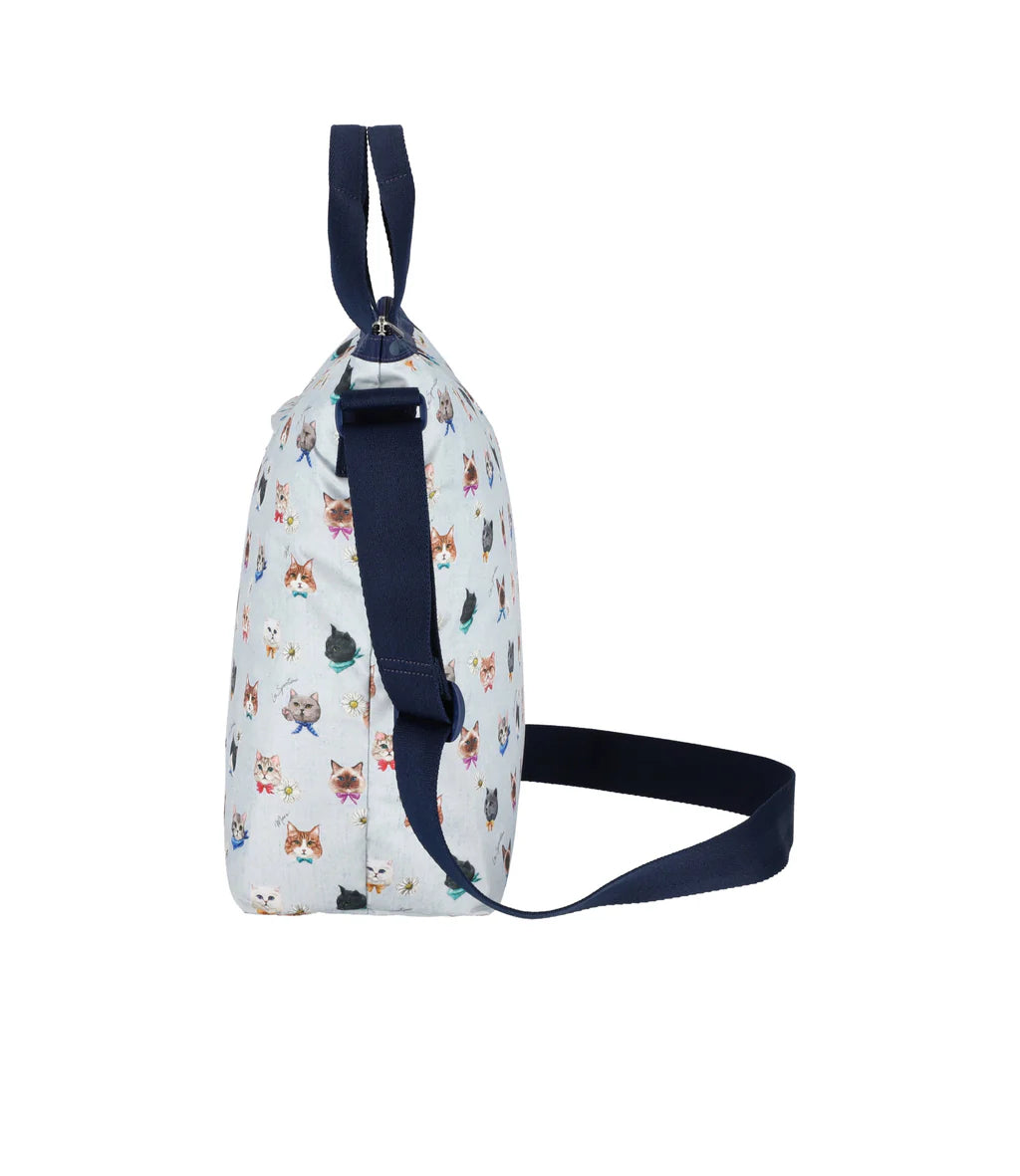 Deluxe Easy Carry Tote<br>Playful Cats Sky Blue