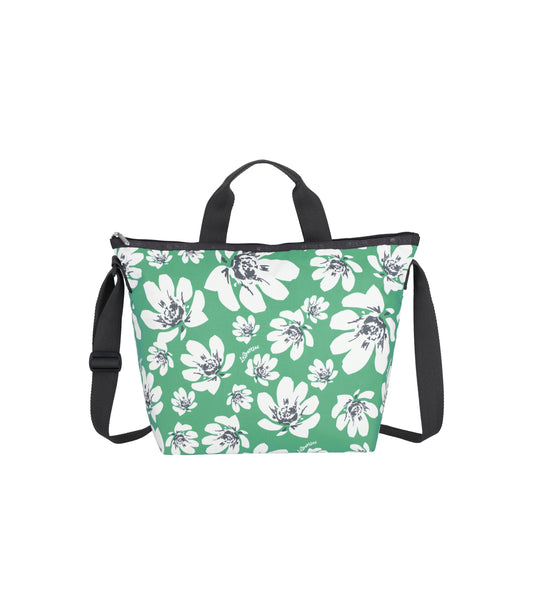 Deluxe Easy Carry Tote<br>Tropical Garden Green