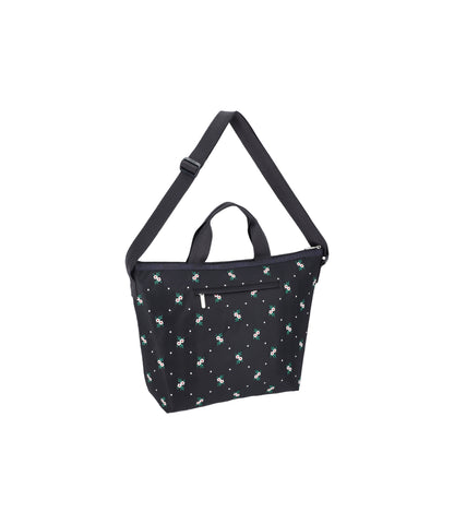 Deluxe Easy Carry Tote<br>Floral Lattice Embroidery