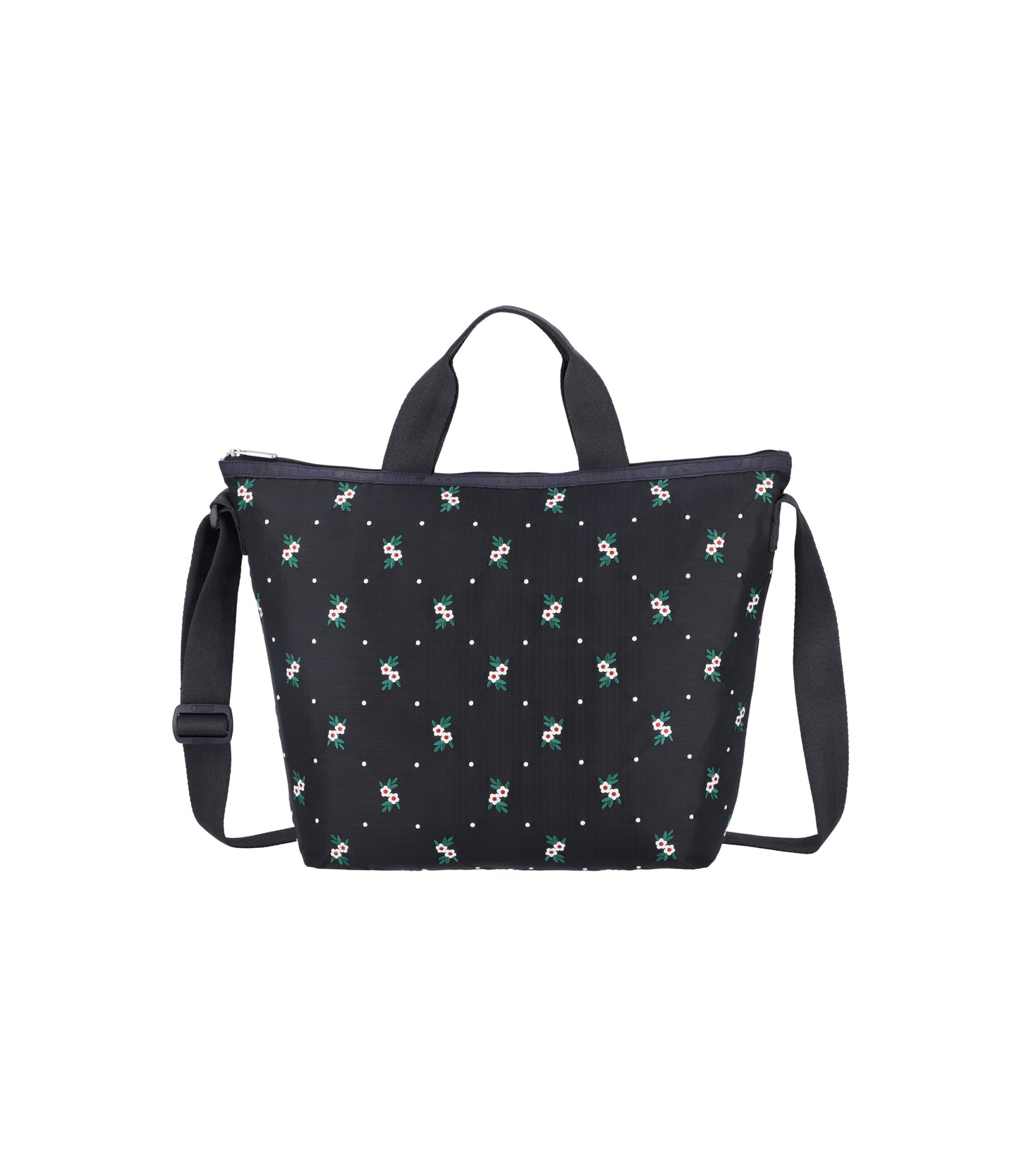 Deluxe Easy Carry Tote<br>Floral Lattice Embroidery