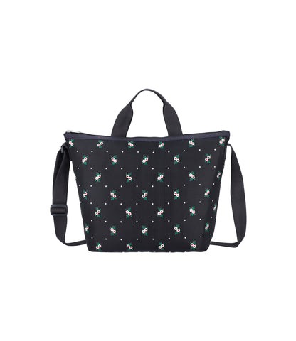 Deluxe Easy Carry Tote<br>Floral Lattice Embroidery