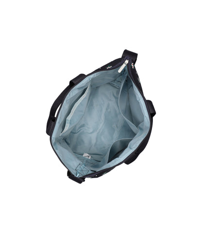 Deluxe Easy Carry Tote<br>Floral Lattice Embroidery