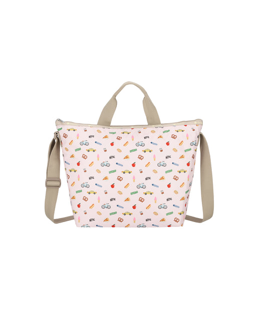 Deluxe Easy Carry Tote<br>Nyc Icons Pink