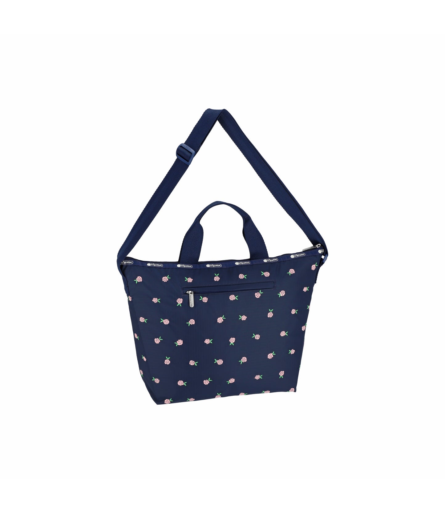 Deluxe Easy Carry Tote<br>Pink Roses Embroidery