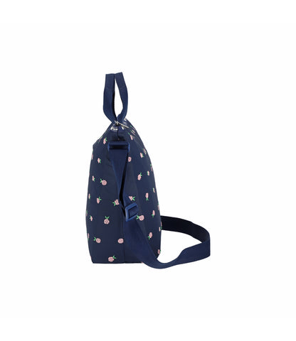 Deluxe Easy Carry Tote<br>Pink Roses Embroidery