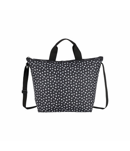 Deluxe Easy Carry Tote<br>Black Hearts