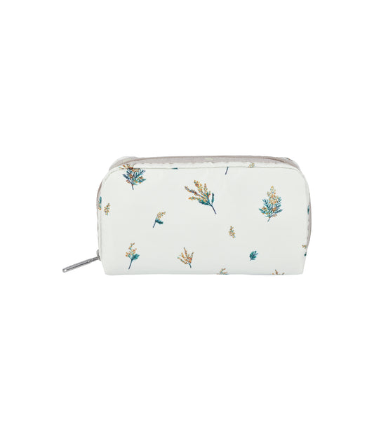 Rectangular Cosmetic<br>Mimosa Floral