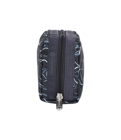 Rectangular Cosmetic<br>Sketched Floral Navy