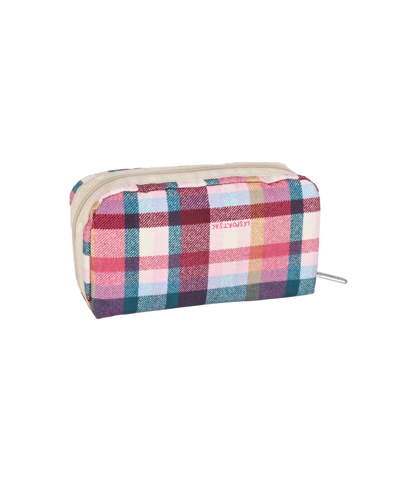 Rectangular Cosmetic<br>Pink Plaid