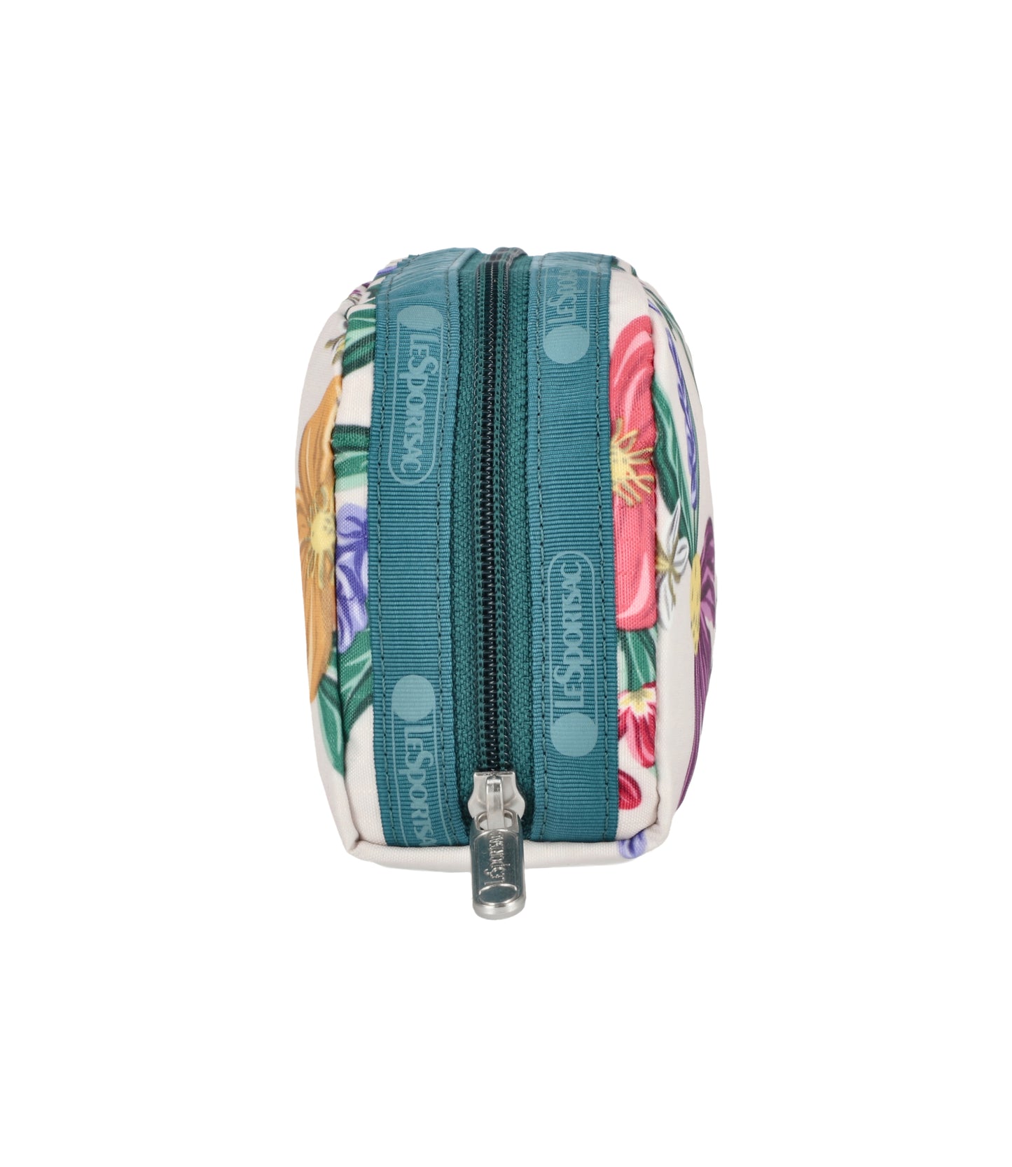 Rectangular Cosmetic<br>Graphic Floral Ivory