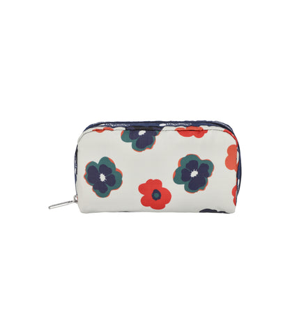 Rectangular Cosmetic<br>Retro Ivory Floral