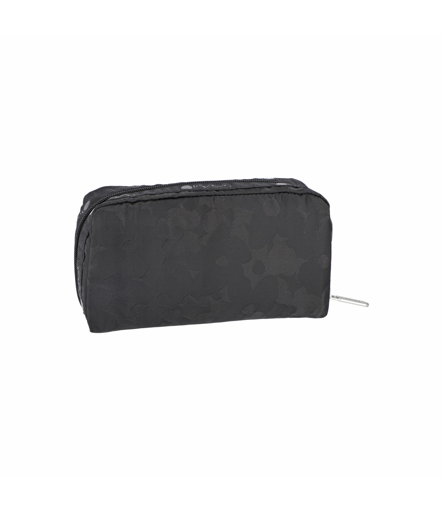 Rectangular Cosmetic<br>Black Floral Jacquard