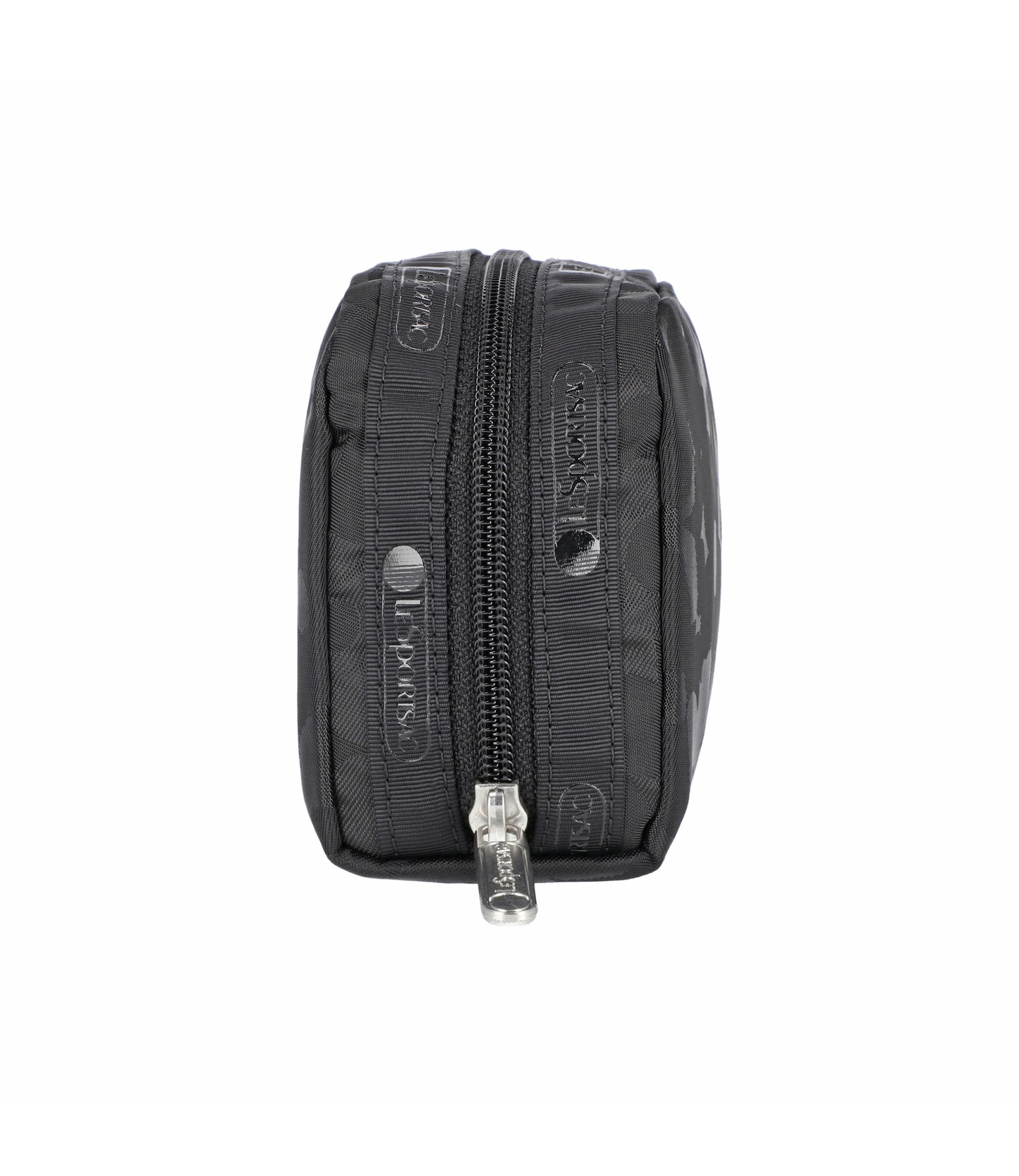 Rectangular Cosmetic<br>Black Floral Jacquard