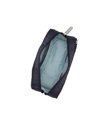 Rectangular Cosmetic<br>Floral Lattice Embroidery