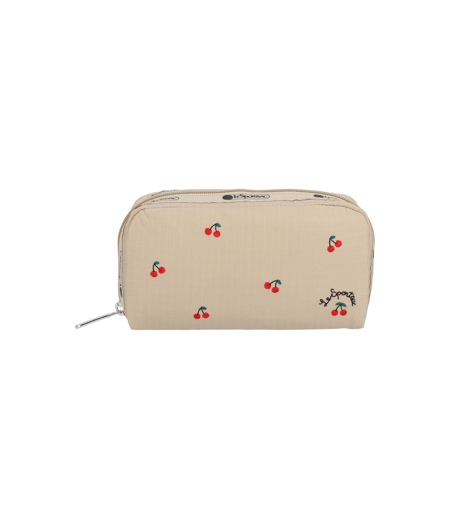 Rectangular Cosmetic<br>Cherry Embroidery