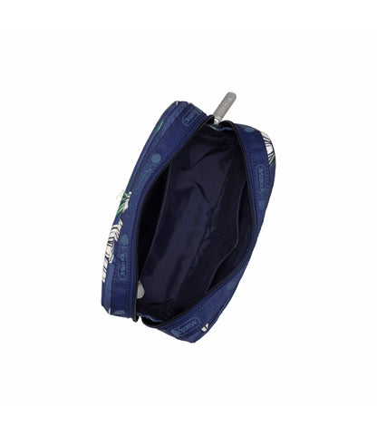 Rectangular Cosmetic<br>Floral Blooms Navy