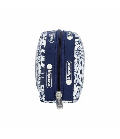 Rectangular Cosmetic<br>Floral Lace Navy