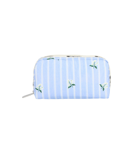 Rectangular Cosmetic<br>Jasmine Stripe