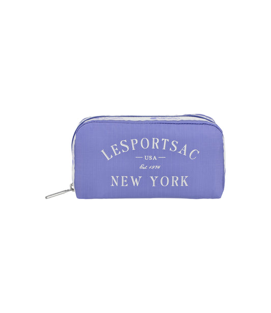 Rectangular Cosmetic<br>Deep Periwinkle Logo Cosmetic