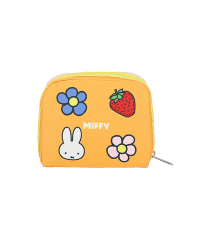Square Cosmetic<br>Miffy Pink/Orange Square